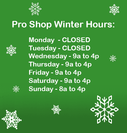 Winter Hours in Effect